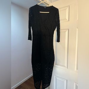 Bebe black lace dress